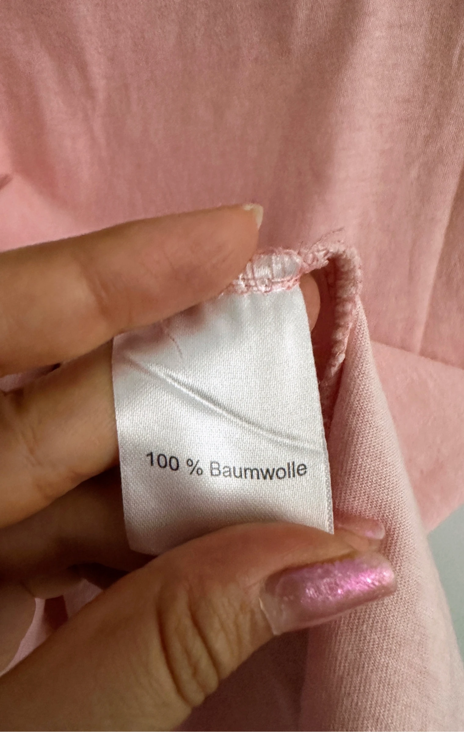 Camiseta rose pastel 100% coton Blue Motion - Taille L (44/46) – photo 6